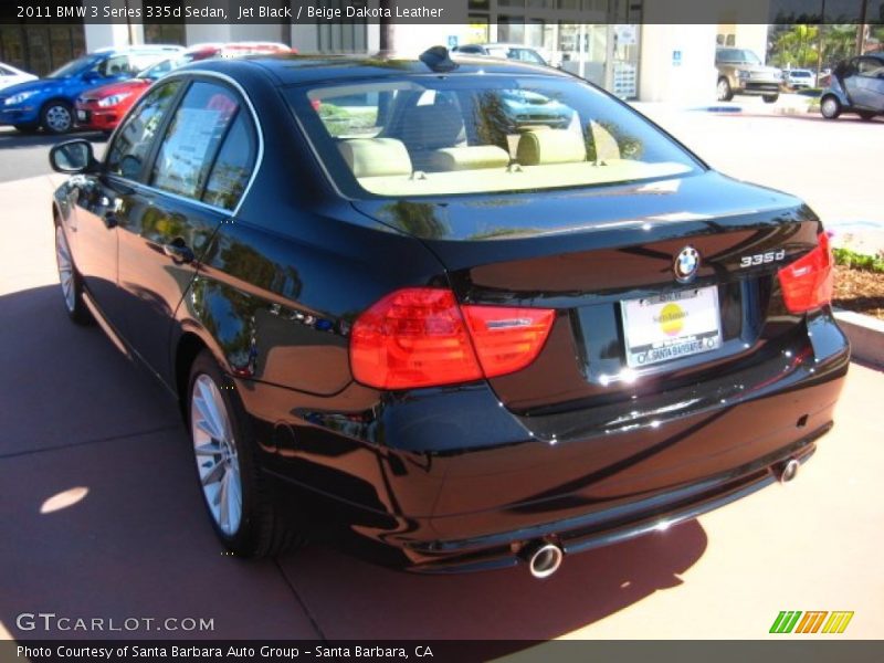Jet Black / Beige Dakota Leather 2011 BMW 3 Series 335d Sedan