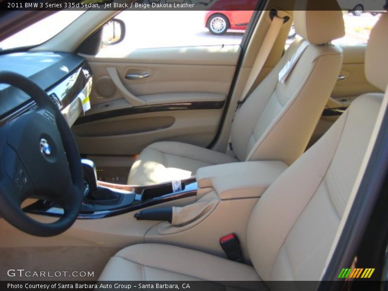 Jet Black / Beige Dakota Leather 2011 BMW 3 Series 335d Sedan