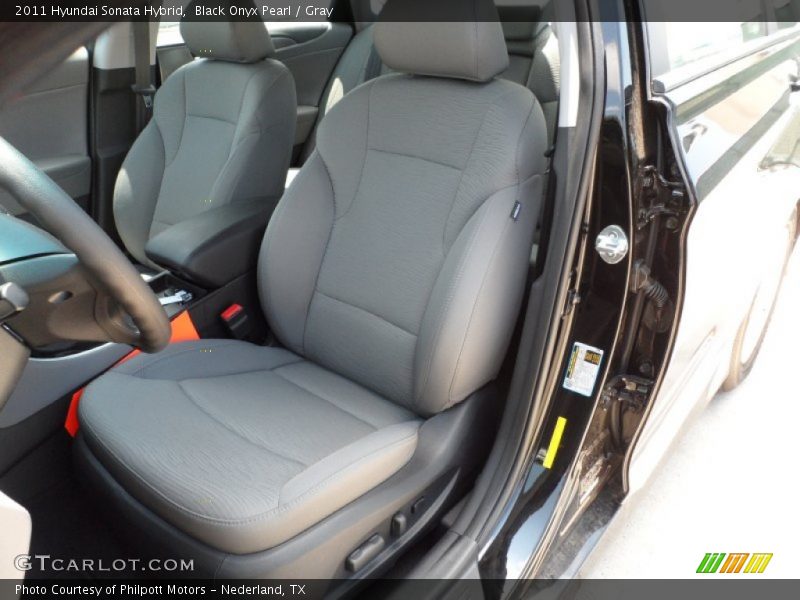  2011 Sonata Hybrid Gray Interior