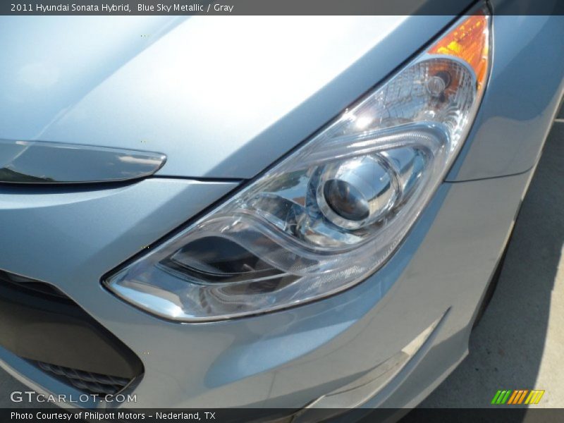 Blue Sky Metallic / Gray 2011 Hyundai Sonata Hybrid