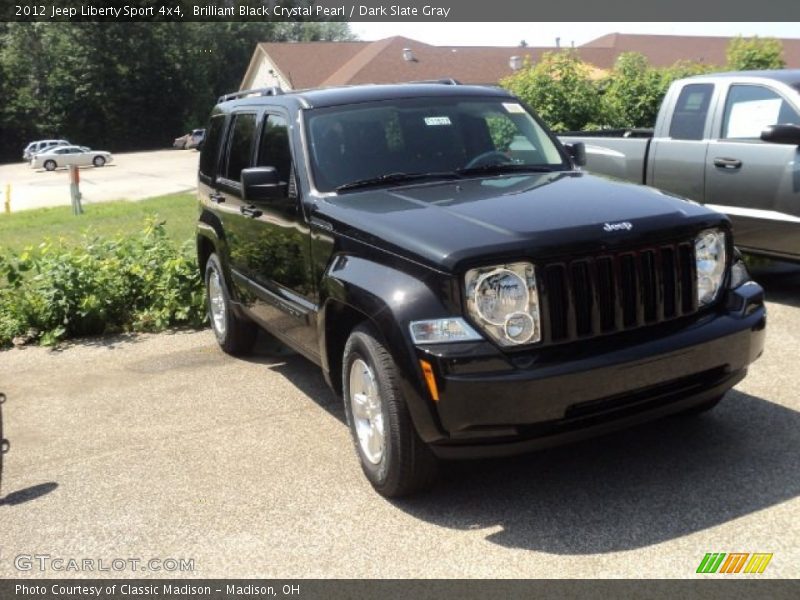 Brilliant Black Crystal Pearl / Dark Slate Gray 2012 Jeep Liberty Sport 4x4