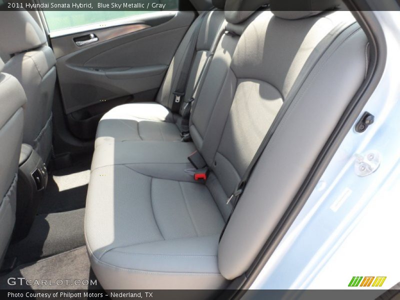 Blue Sky Metallic / Gray 2011 Hyundai Sonata Hybrid