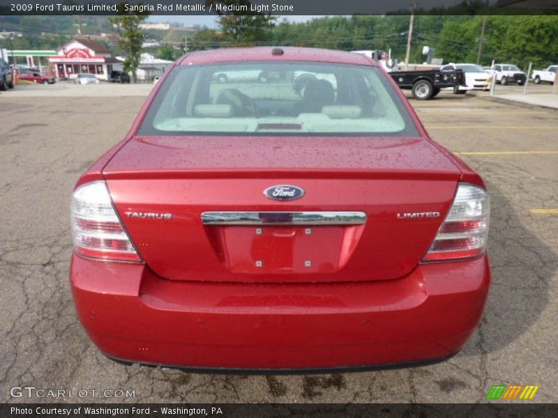 Sangria Red Metallic / Medium Light Stone 2009 Ford Taurus Limited