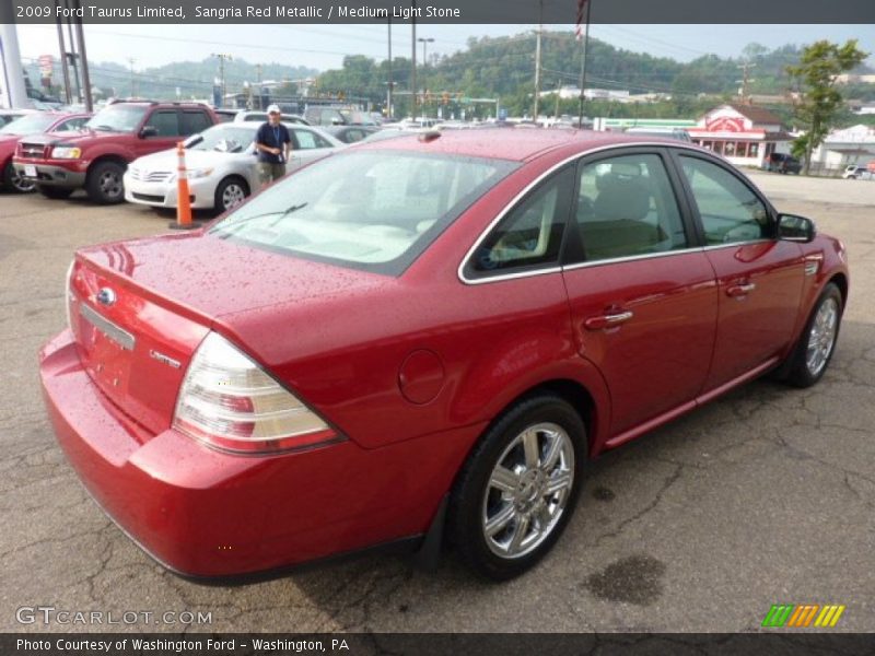 Sangria Red Metallic / Medium Light Stone 2009 Ford Taurus Limited