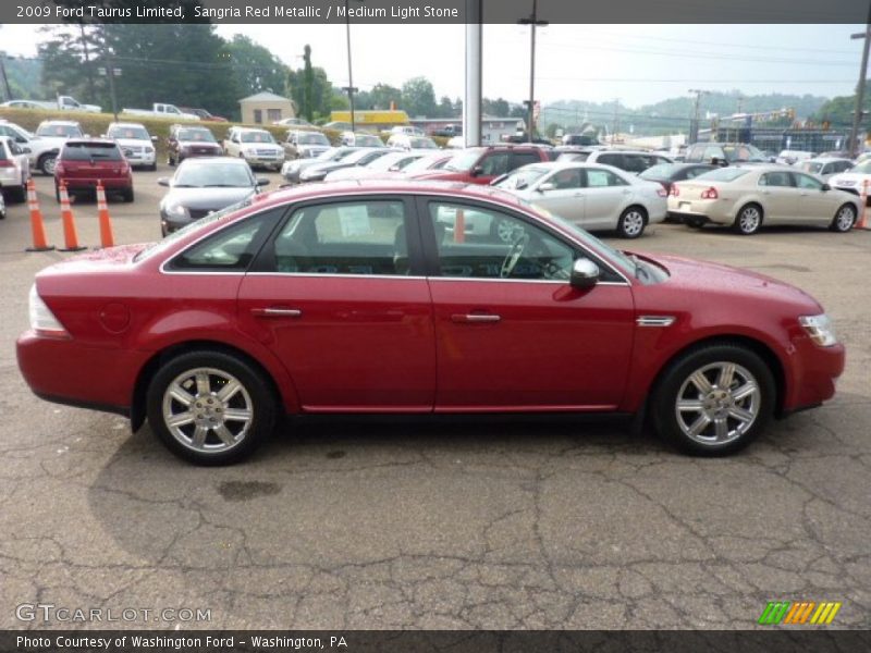 Sangria Red Metallic / Medium Light Stone 2009 Ford Taurus Limited