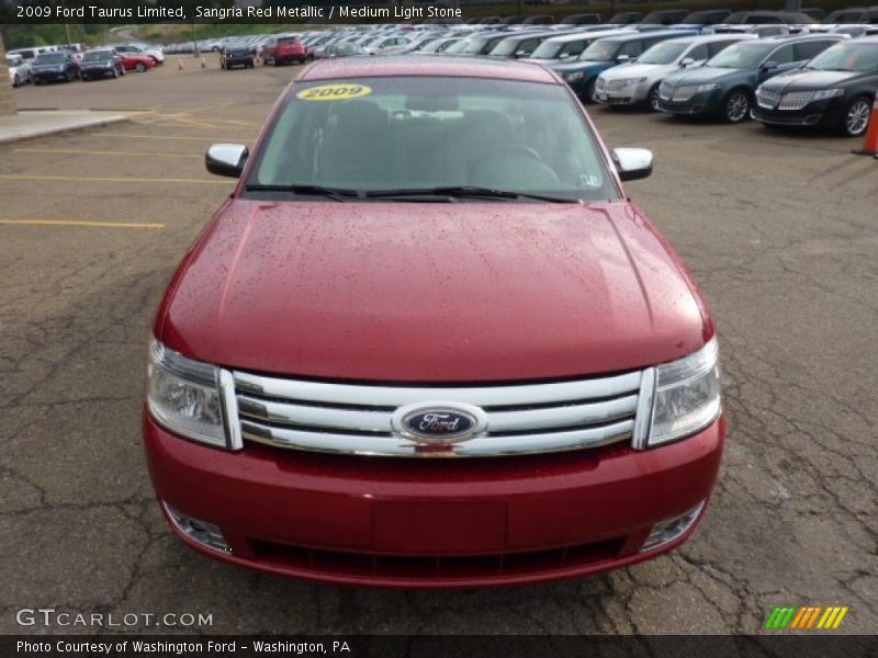 Sangria Red Metallic / Medium Light Stone 2009 Ford Taurus Limited