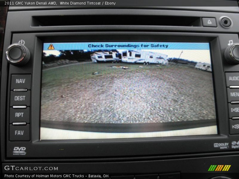 White Diamond Tintcoat / Ebony 2011 GMC Yukon Denali AWD