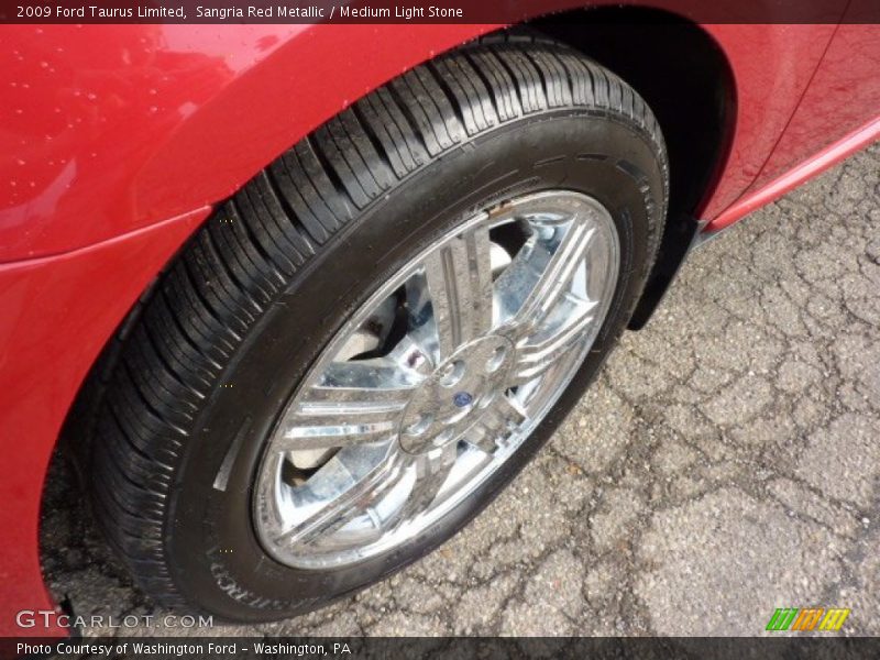 Sangria Red Metallic / Medium Light Stone 2009 Ford Taurus Limited