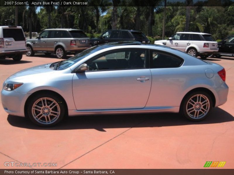 Azure Blue Pearl / Dark Charcoal 2007 Scion tC