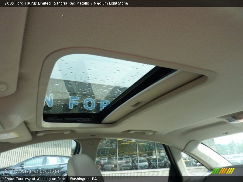 Sangria Red Metallic / Medium Light Stone 2009 Ford Taurus Limited