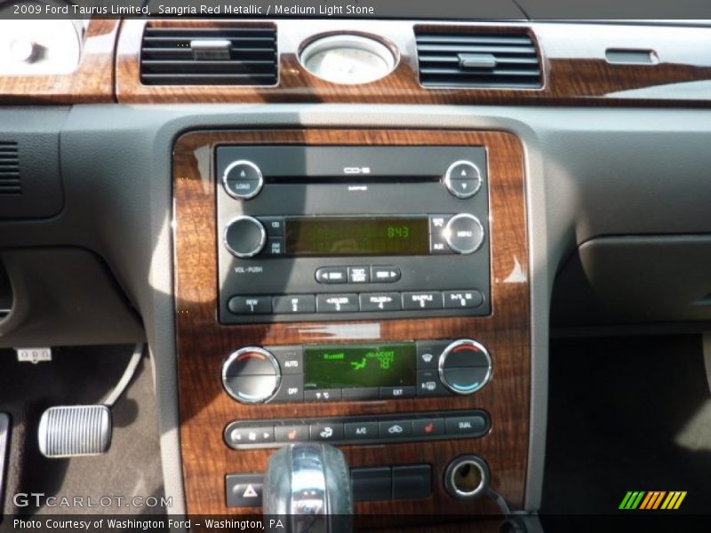 Sangria Red Metallic / Medium Light Stone 2009 Ford Taurus Limited