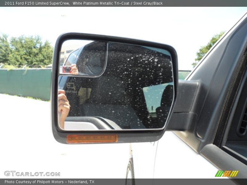 White Platinum Metallic Tri-Coat / Steel Gray/Black 2011 Ford F150 Limited SuperCrew
