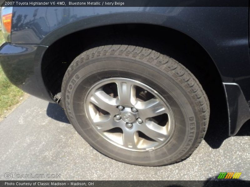 Bluestone Metallic / Ivory Beige 2007 Toyota Highlander V6 4WD