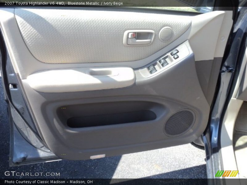 Bluestone Metallic / Ivory Beige 2007 Toyota Highlander V6 4WD