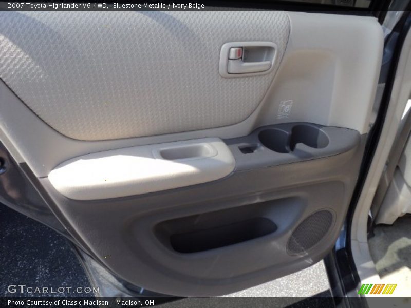 Bluestone Metallic / Ivory Beige 2007 Toyota Highlander V6 4WD