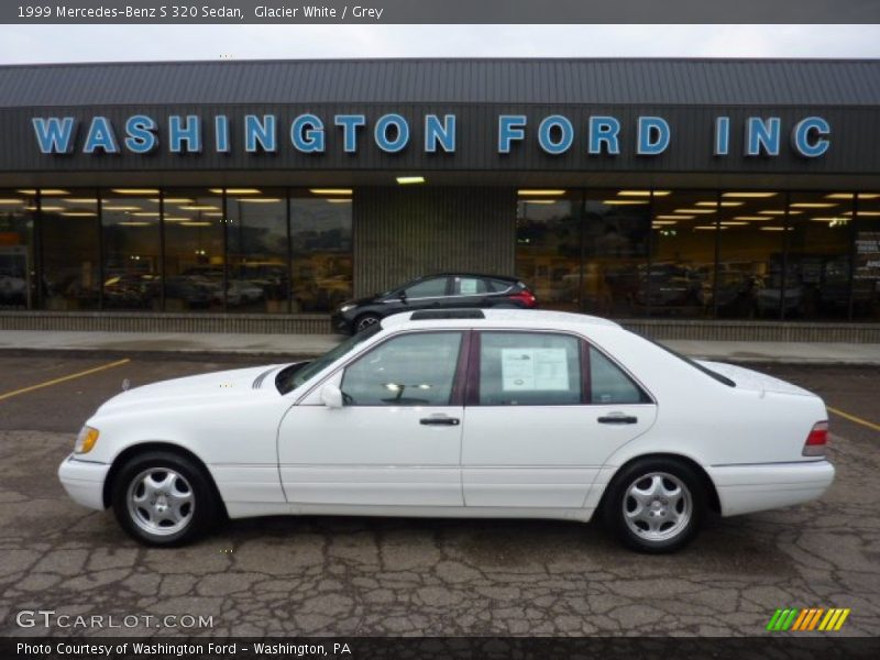 Glacier White / Grey 1999 Mercedes-Benz S 320 Sedan