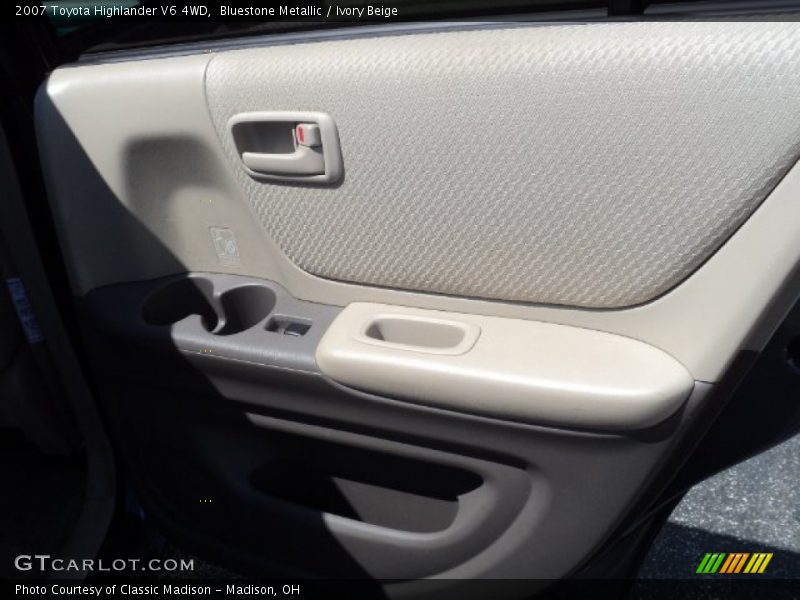 Bluestone Metallic / Ivory Beige 2007 Toyota Highlander V6 4WD