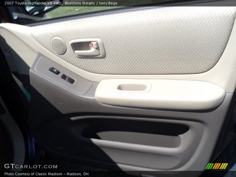 Bluestone Metallic / Ivory Beige 2007 Toyota Highlander V6 4WD