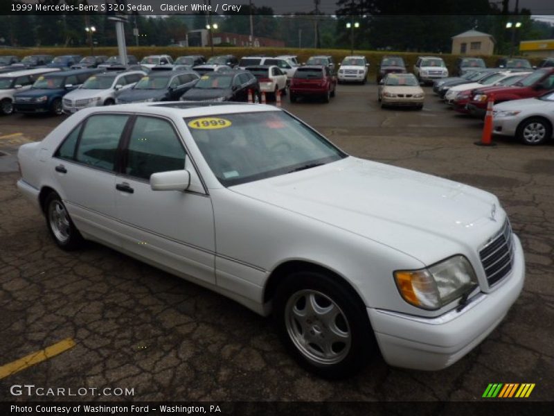 Glacier White / Grey 1999 Mercedes-Benz S 320 Sedan