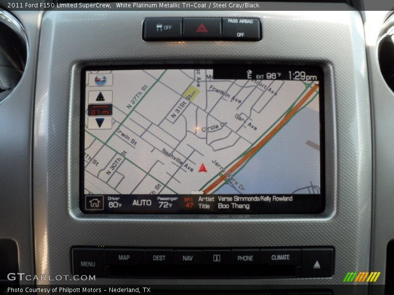 Navigation of 2011 F150 Limited SuperCrew