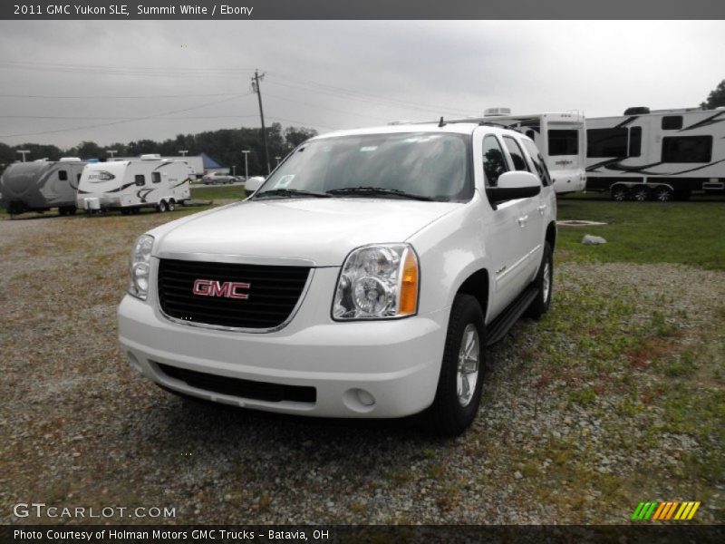 Summit White / Ebony 2011 GMC Yukon SLE