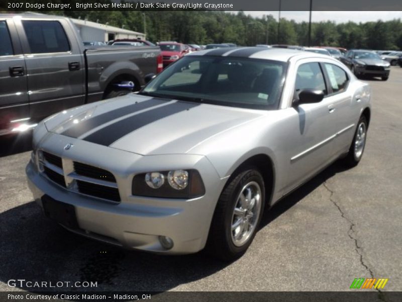 Bright Silver Metallic / Dark Slate Gray/Light Graystone 2007 Dodge Charger