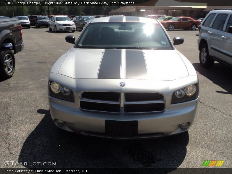 Bright Silver Metallic / Dark Slate Gray/Light Graystone 2007 Dodge Charger