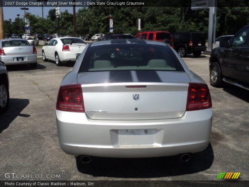 Bright Silver Metallic / Dark Slate Gray/Light Graystone 2007 Dodge Charger