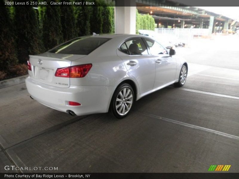 Glacier Frost Pearl / Black 2008 Lexus IS 250 AWD
