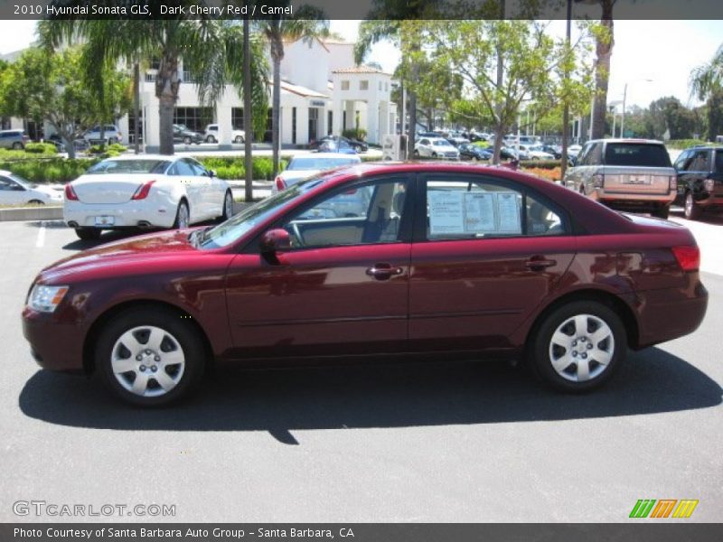 Dark Cherry Red / Camel 2010 Hyundai Sonata GLS