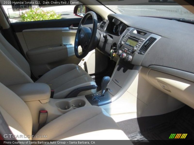 Dark Cherry Red / Camel 2010 Hyundai Sonata GLS