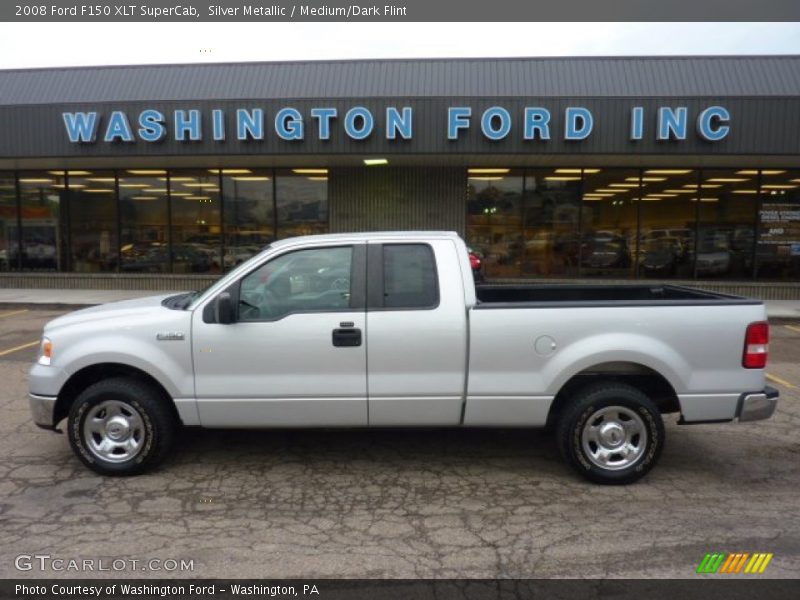 Silver Metallic / Medium/Dark Flint 2008 Ford F150 XLT SuperCab