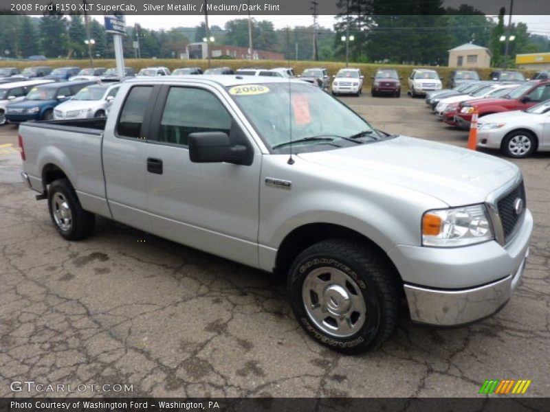 Silver Metallic / Medium/Dark Flint 2008 Ford F150 XLT SuperCab