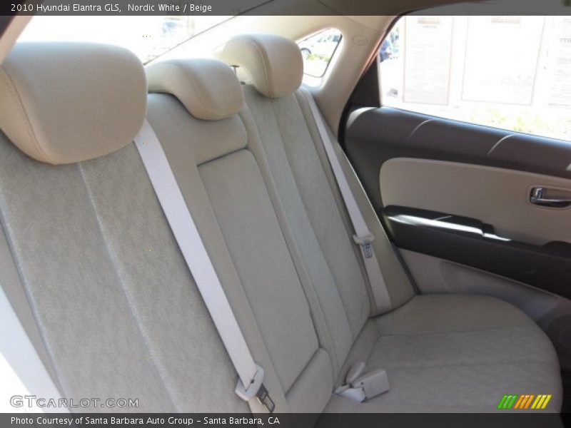 Nordic White / Beige 2010 Hyundai Elantra GLS