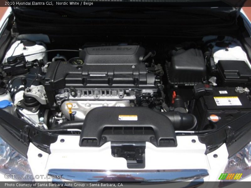 Nordic White / Beige 2010 Hyundai Elantra GLS
