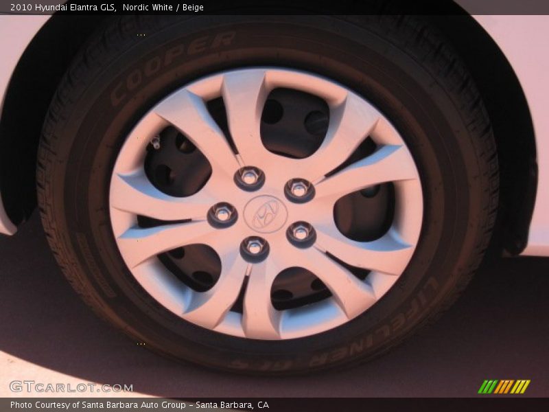 Nordic White / Beige 2010 Hyundai Elantra GLS