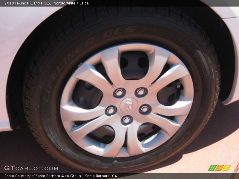 Nordic White / Beige 2010 Hyundai Elantra GLS