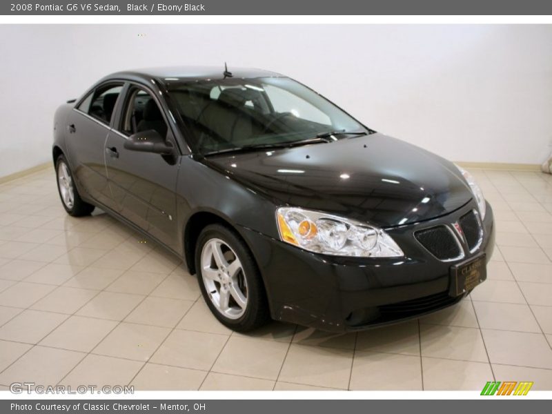 Black / Ebony Black 2008 Pontiac G6 V6 Sedan