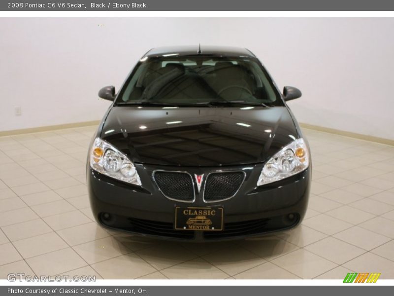 Black / Ebony Black 2008 Pontiac G6 V6 Sedan