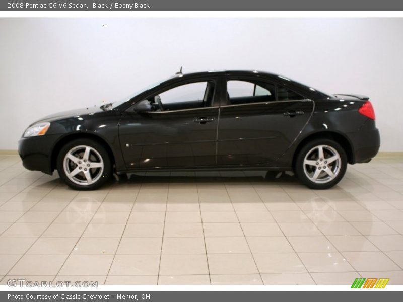 Black / Ebony Black 2008 Pontiac G6 V6 Sedan
