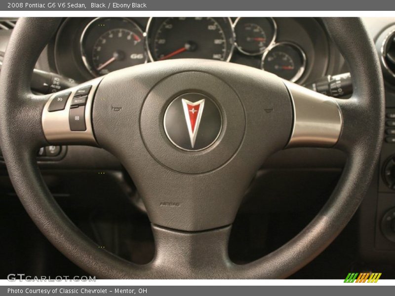 Black / Ebony Black 2008 Pontiac G6 V6 Sedan