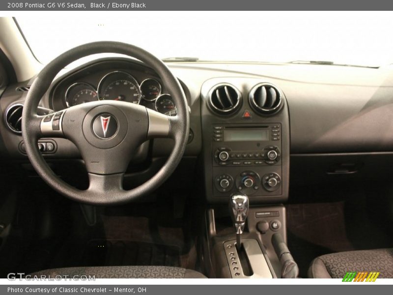 Black / Ebony Black 2008 Pontiac G6 V6 Sedan