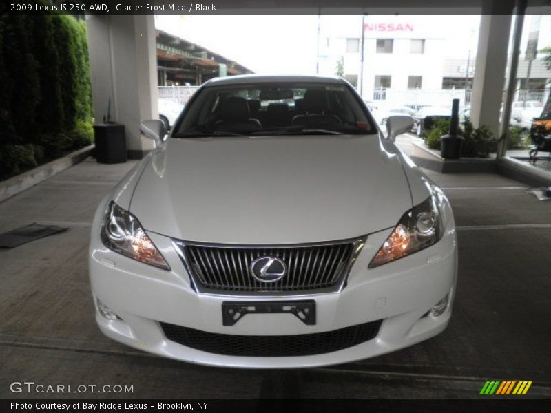 Glacier Frost Mica / Black 2009 Lexus IS 250 AWD