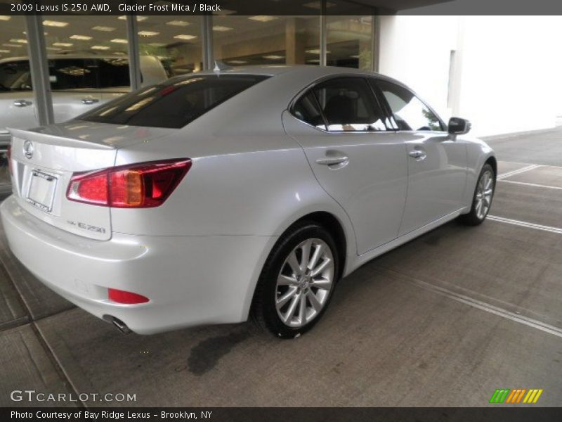 Glacier Frost Mica / Black 2009 Lexus IS 250 AWD