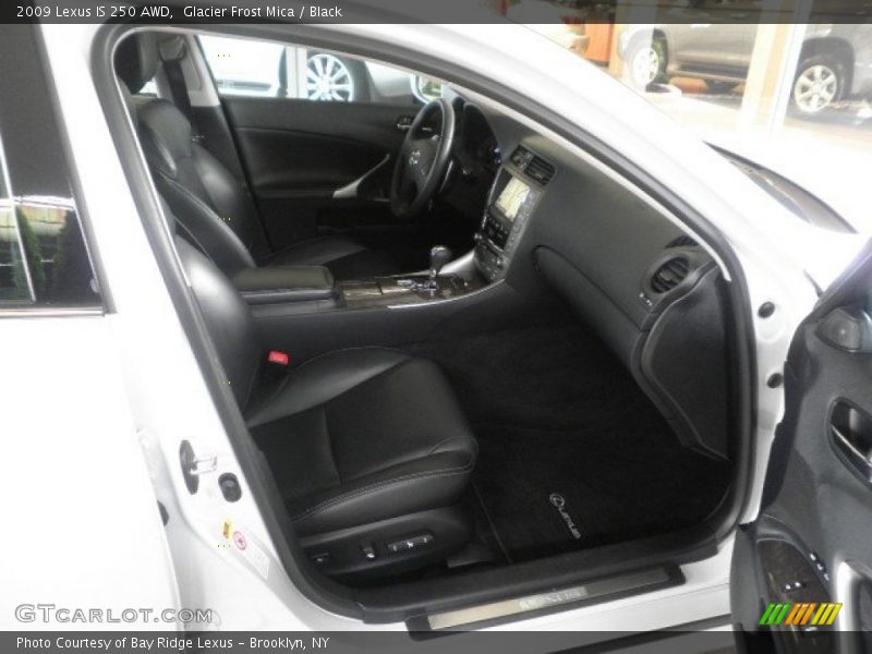 Glacier Frost Mica / Black 2009 Lexus IS 250 AWD