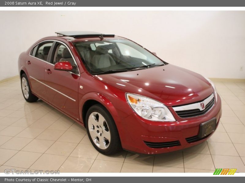 Red Jewel / Gray 2008 Saturn Aura XE