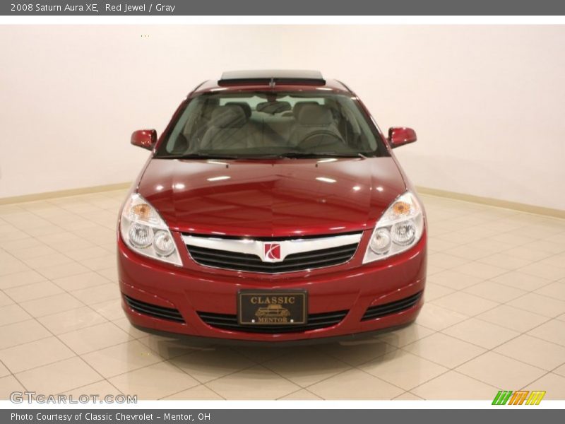 Red Jewel / Gray 2008 Saturn Aura XE