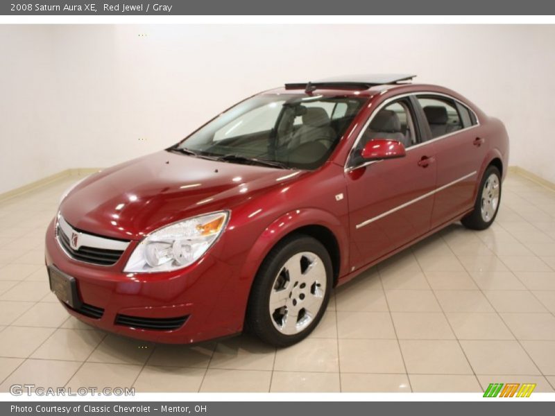 Red Jewel / Gray 2008 Saturn Aura XE