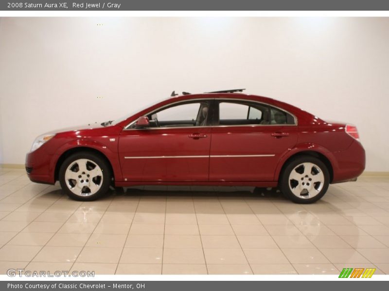 Red Jewel / Gray 2008 Saturn Aura XE