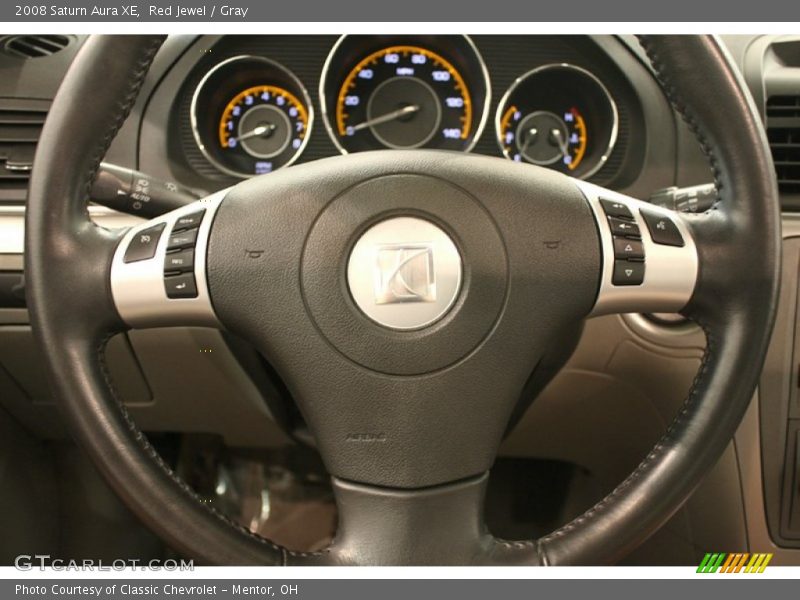 Red Jewel / Gray 2008 Saturn Aura XE